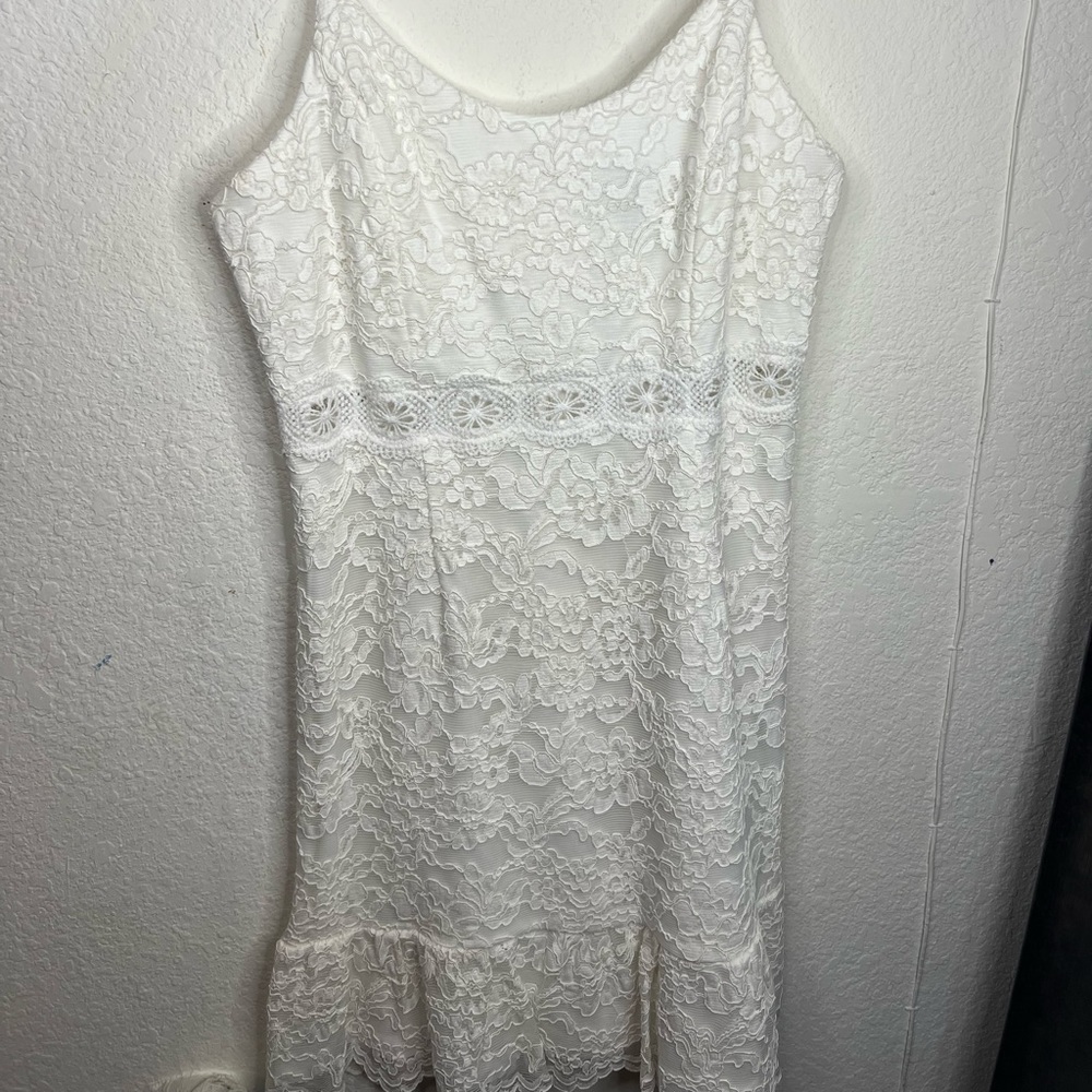 White Mini Lace dress! AQUA brand